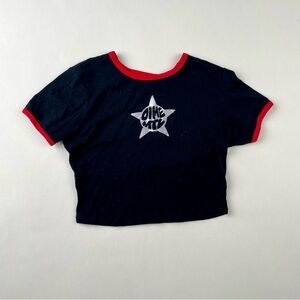 Dime Mtl Black and Red Top